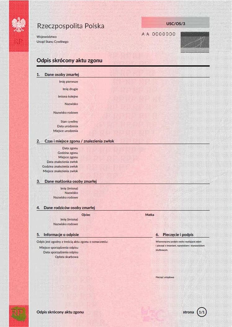 Jak szybko i bez problemów uzyskać odpis aktu zgonu – krok po kroku