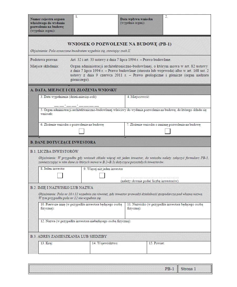 Jak uniknąć błędów przy wypełnianiu wniosku o pozwolenie na budowę lub rozbiórkę – krok po kroku